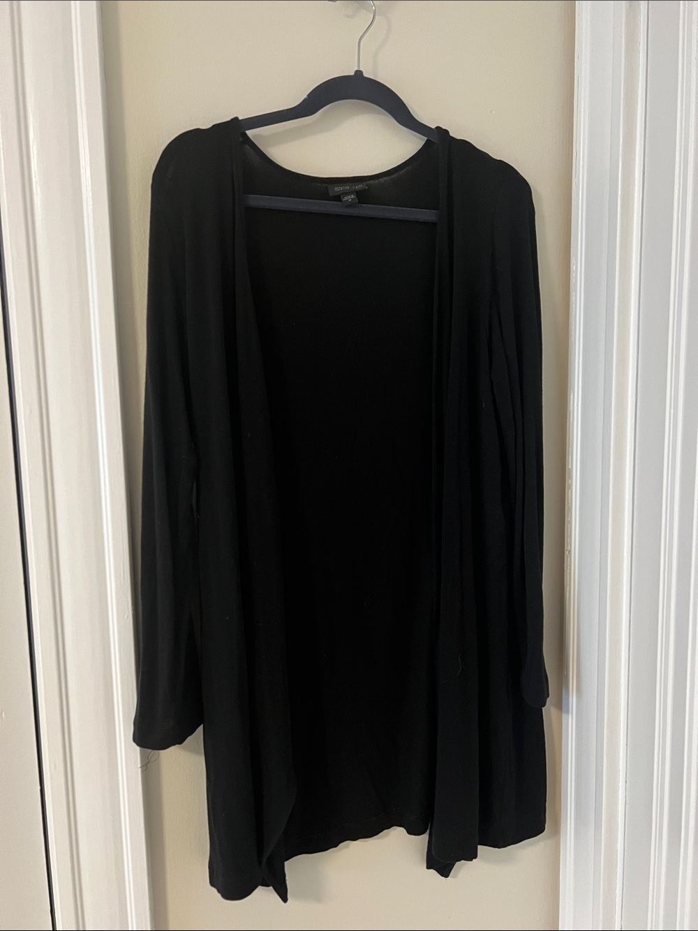 J. Jill Black Open-Front Lightweight Cardigan